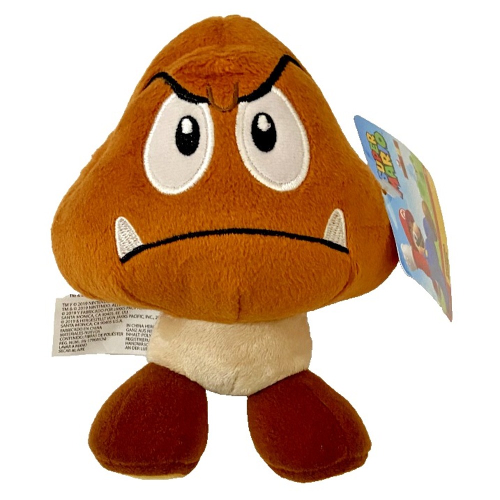 GOOMBA Super Mario Jakks Pacific 6‎ Inch Plush Figure